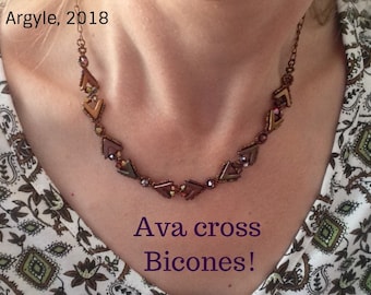 SAMOUCZEK: koraliki Ava skrzyżowane z stożkami!