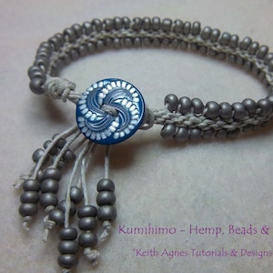 TUTORIAL Kumihimo - Hemp, Beads & Tassels