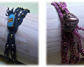 TUTORIAL Kumihimo - O Bead Wrap