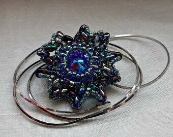 TUTORIAL SuperDuo Wzburzony kwiat Rivoli