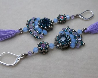 TUTORIAL - Mini tassel fan earrings