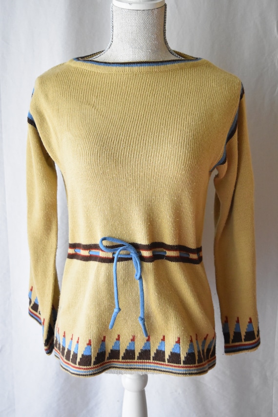 1970s Vintage Boatneck Sweater
