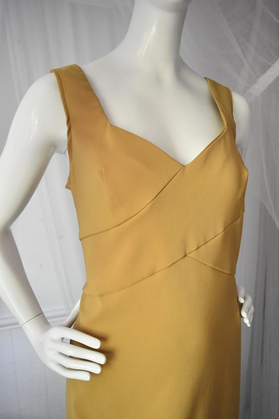 Vintage Tan Hourglass Bandage Mini Dress - image 2