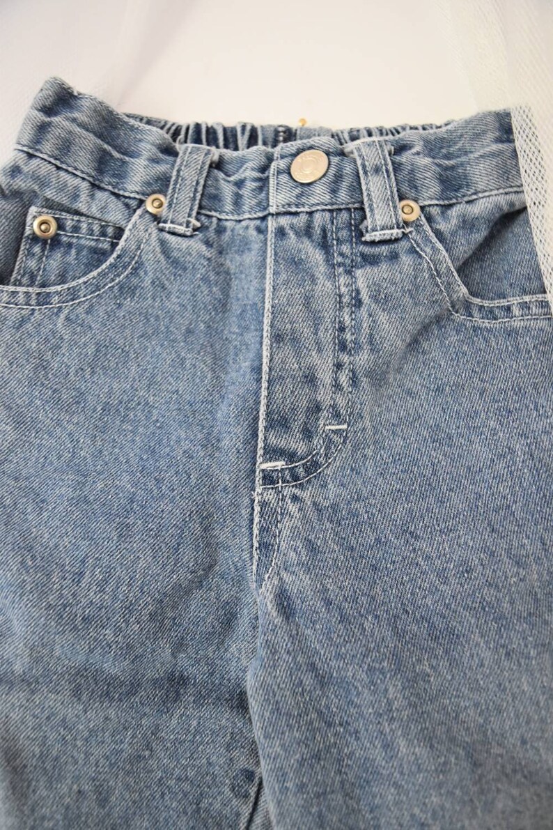 Vintage 12 Months Girls Hippie Crochet Jeans
