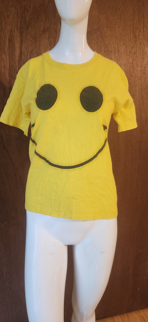 Vintage 1990s Yellow Smiley T-Shirt