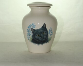 tuxedo cat urn
