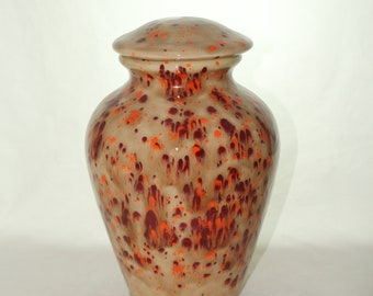Ceramic Jar with Lid, Medium Cremation Urn for Ashes, Child Urn, Dog or Pet Urn, Art Pottery, handmade