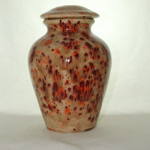 Ceramic Jar with Lid, Large Cremation Urn, Adult Urn, Human Ashes Urn. large jar, art pottery, handmade