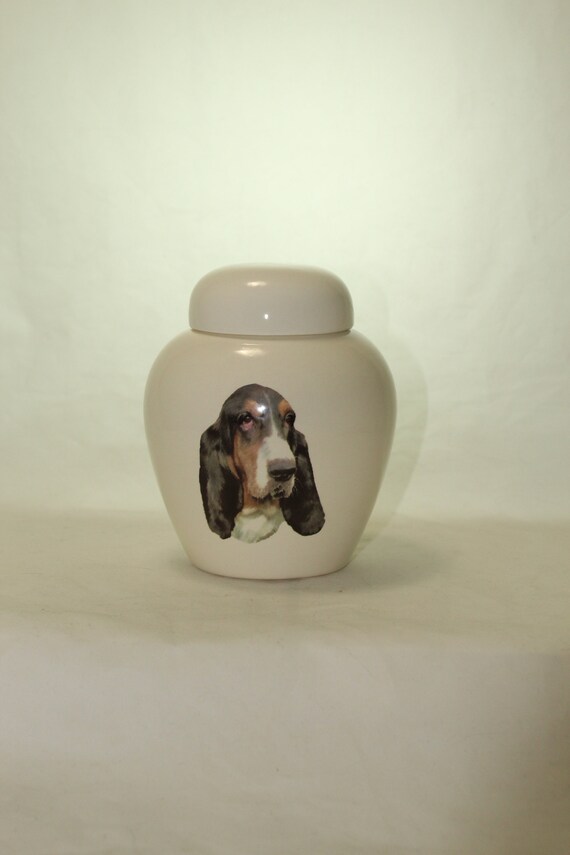 basset hound urn