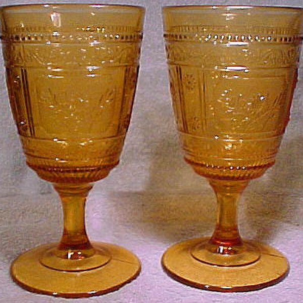 Antique WILLOW OAK or Bryce's Wreath Eapg GOBLET 1880s-1890s