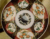 Antique Japanese Export Imari Shallow Bowl or Plate 19thC Meiji