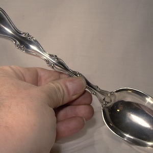 Towle COUNTRY MANOR Sterling Silver Serving Spoon 1960s image 1