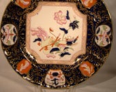 Hand Painted Ashworth Imari Ironstone Dinner Plate 1899
