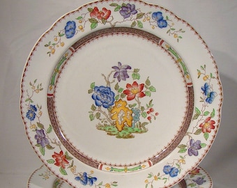 Copeland Spode Chinese Rose No Trim 10-1/2" Dinner Plate 1922
