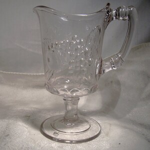 Dalzell Gilmore Leighton Cornucopia EAPG Large Milk Pitcher 1880s