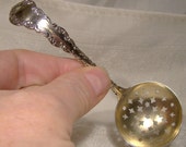 Roden Louis XV Sterling Silver Sugar Sifter Spoon Ladle with Gilding No Monogram 1900 Birks