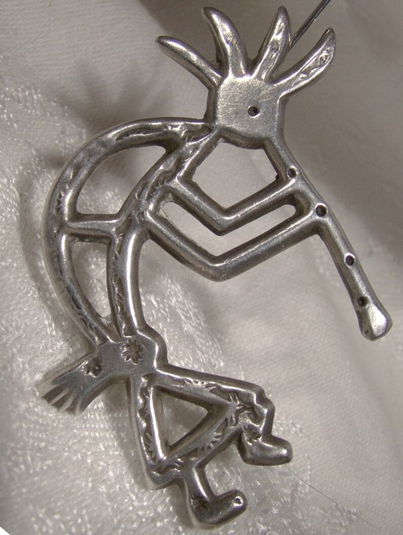 Kokopelli Fertility God Sterling Silver Navajo Southwestern Etsy