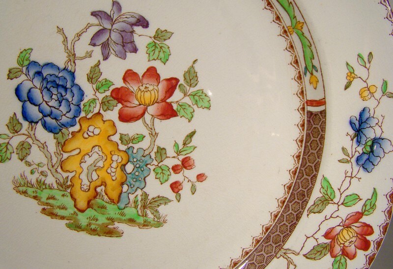 1906年　Spode　シノワズリ スクエアプレート【s0008】 1906年 Spode シノワズリ スクエアプレート【s0008】 その他