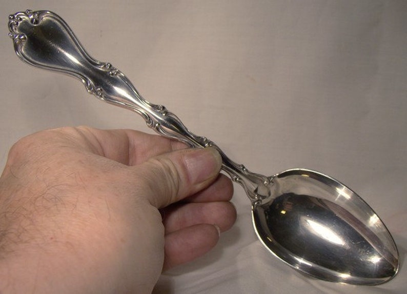 Towle COUNTRY MANOR Sterling Silver Serving Spoon 1960s image 1