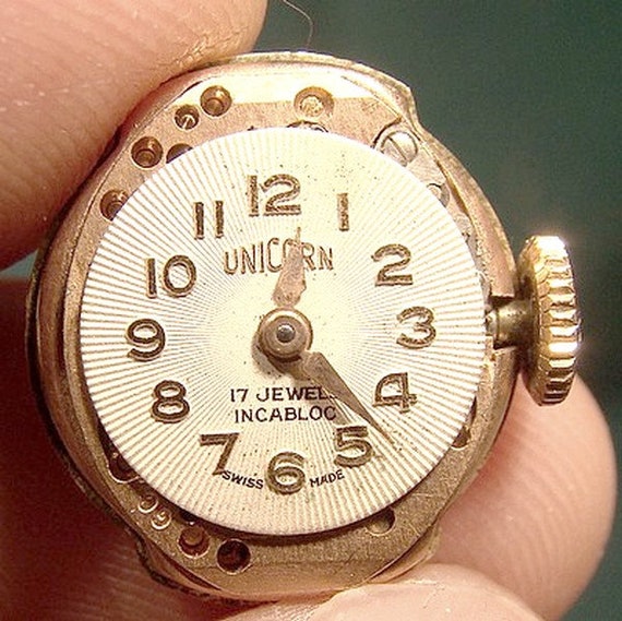 Art Deco 9k Rose Gold Covered Lady's Wrist Watch … - image 8