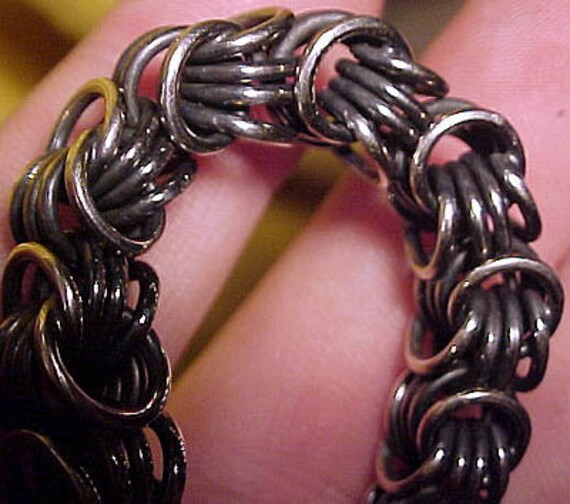 Superb 835 Silver Graduated Multi Loop Chain Neck… - image 2