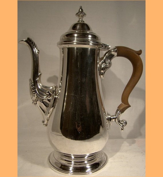 BIRKS STERLING Silver Coffee Pot COFFEEPOT 1950 1960s Georgian Design Etsy Canada