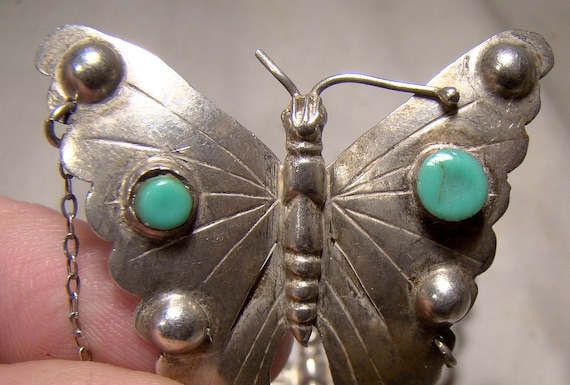 1930s Mexican Sterling Silver Three Butterfly Swe… - image 2