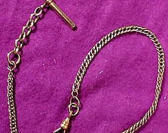 Antique Gold Filled WATCH CHAIN 1900 11 3/4 inches A.A Green & Co