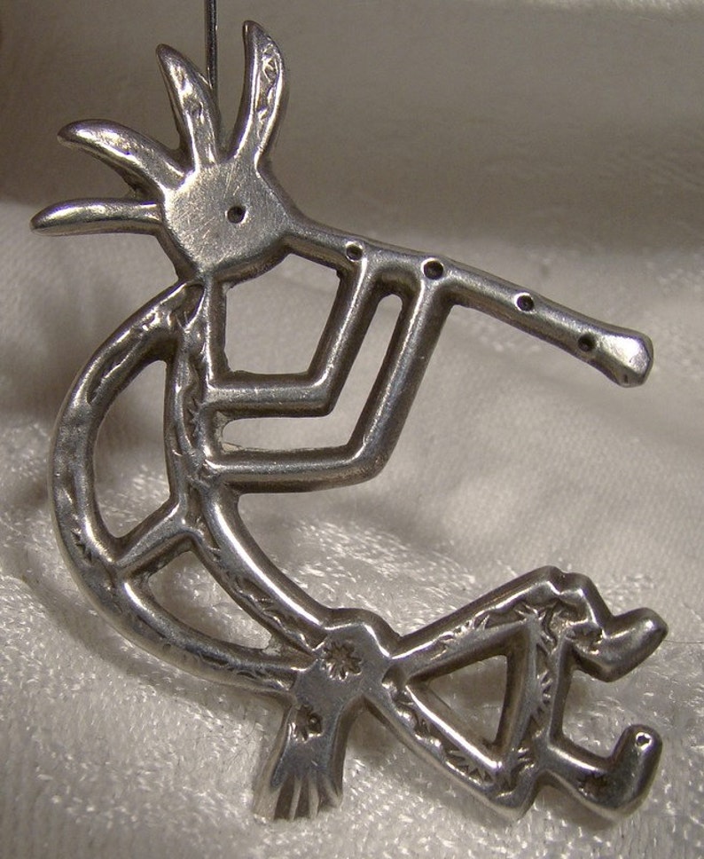 Kokopelli Fertility God Sterling Silver Navajo Southwestern Etsy