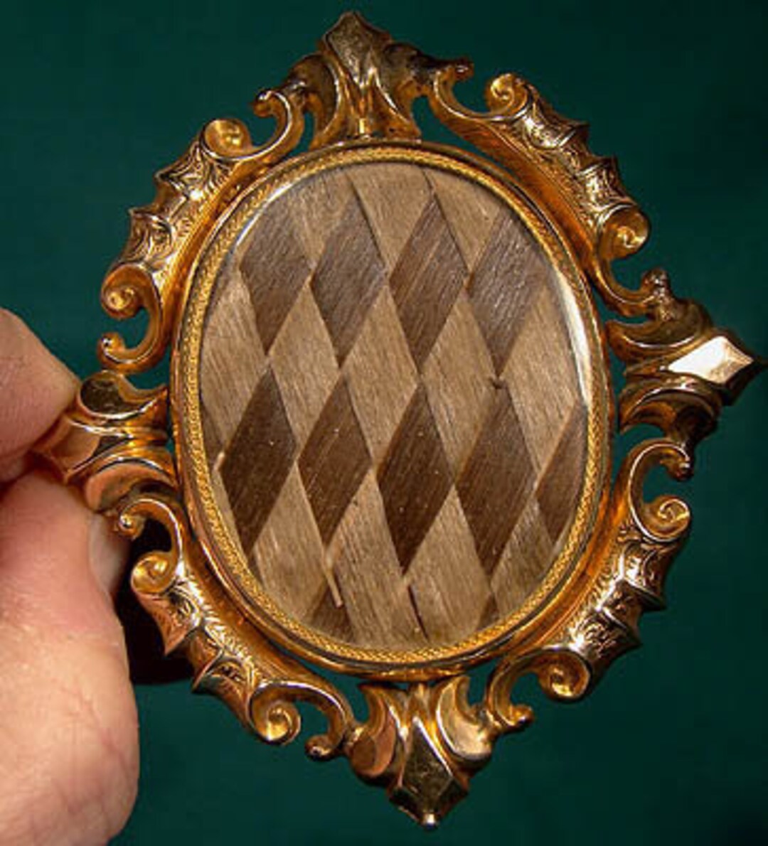 Large 10K Rotating Momento Mori Brooch With Photo 1860 1870 - Etsy