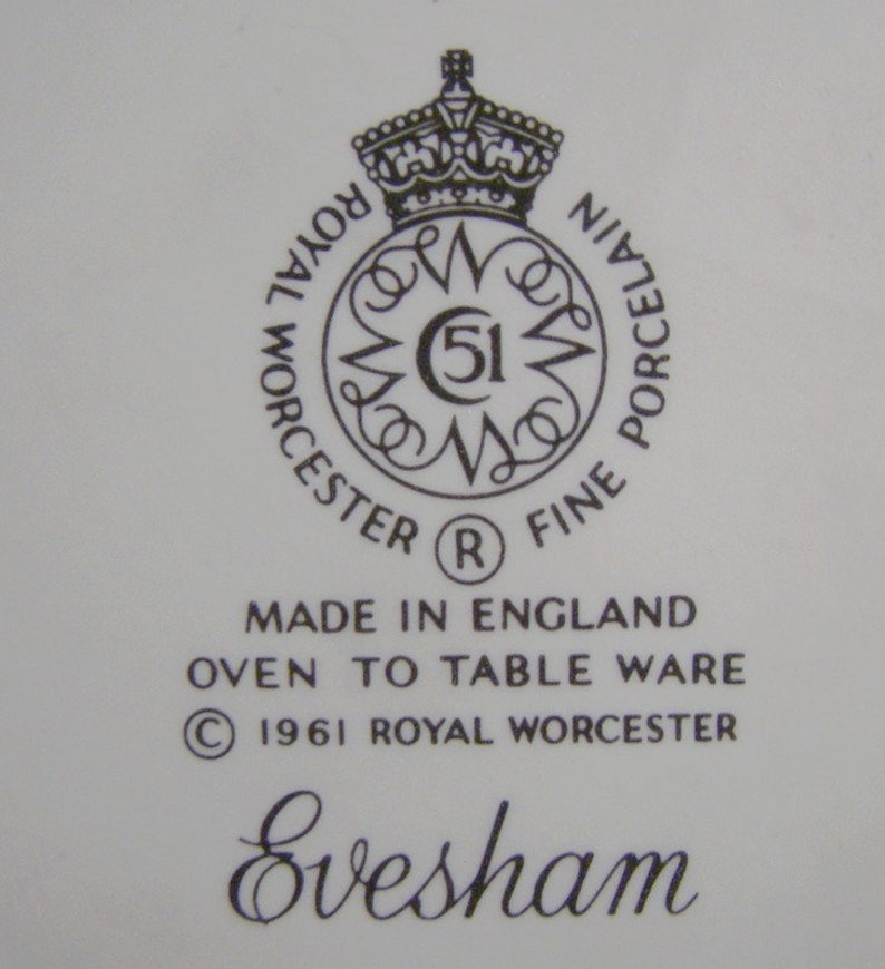 Pair Royal Worcester Evesham Covered Casserole or Baking Dishes