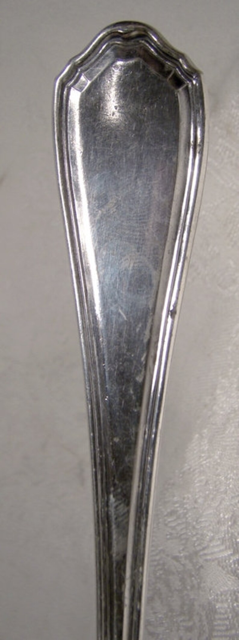 McGlashan Clarke MCG9 Silver Plated 7-34 Solid Cold Meat Serving Fork