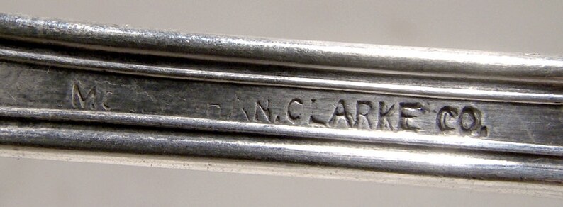 McGlashan Clarke MCG9 Silver Plated 7-34 Solid Cold Meat Serving Fork