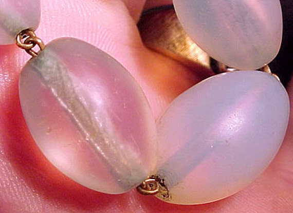 Antique Edwardian Opalescent Glass Graduated Bead… - image 3