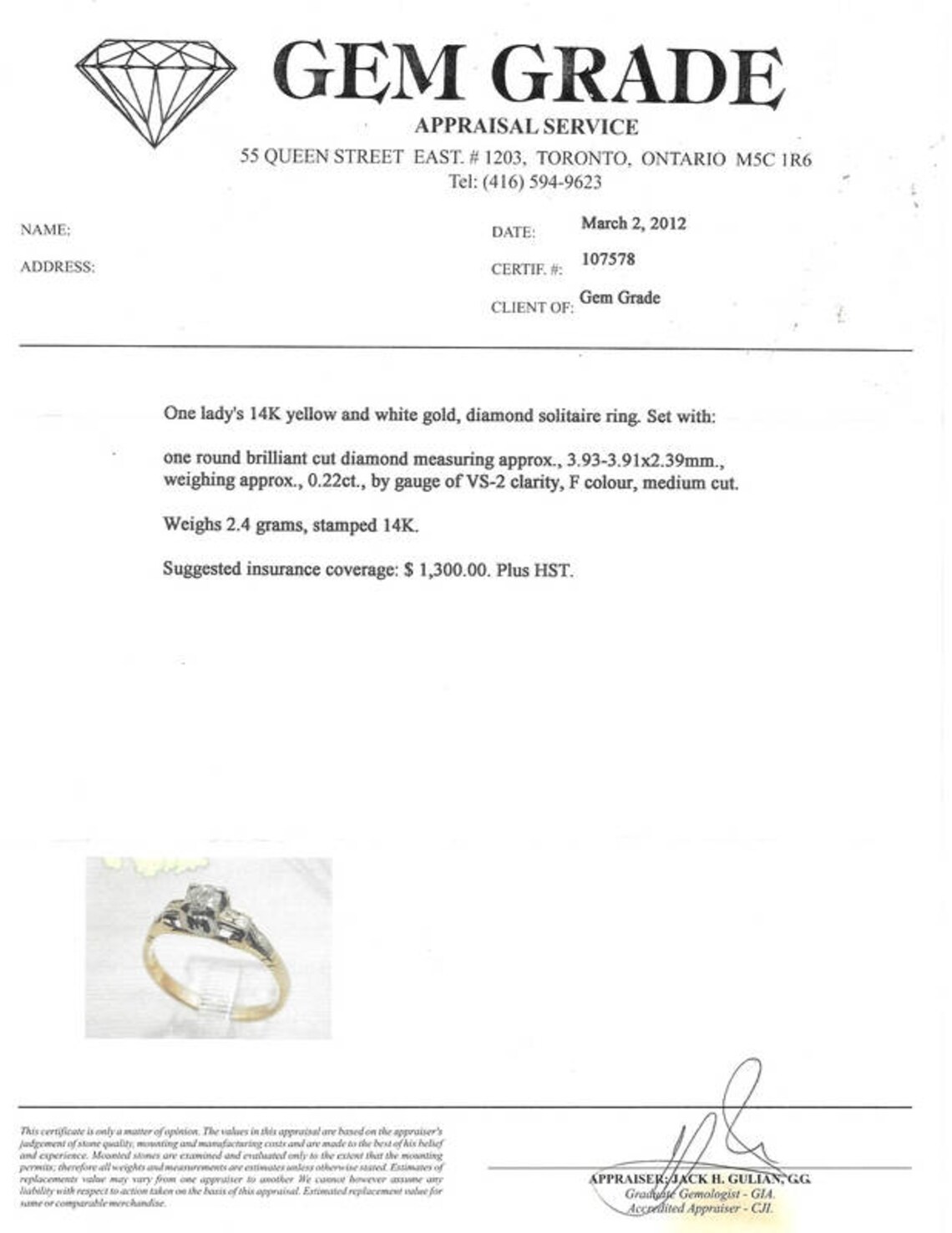 Art Deco 14K Lady's DIAMOND SOLITAIRE Ring 1930 14 K Size | Etsy