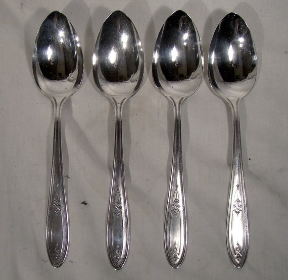 4 Oneida Peerless Lorain Silver Plated 7