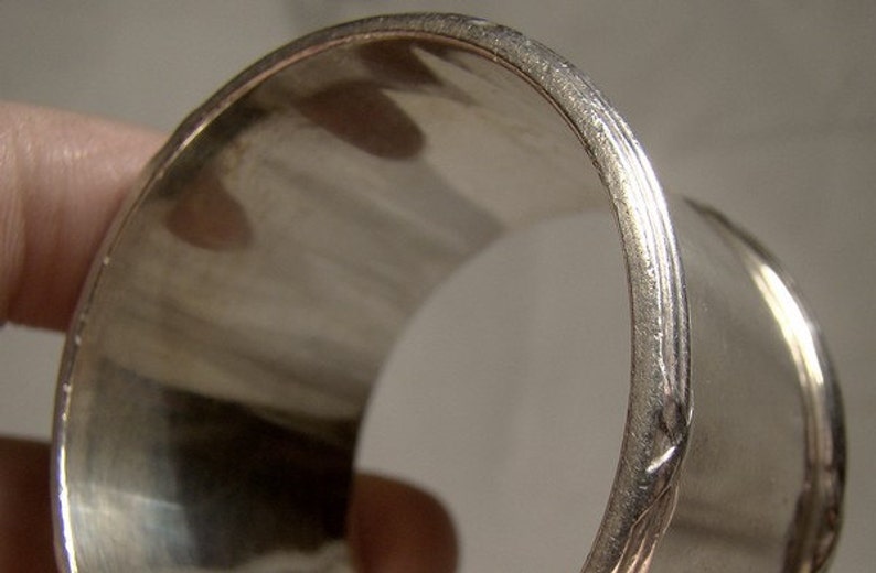 Edwardian Heavy Sterling Silver Napkin Ring 1910 American