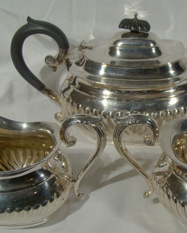 Birks Regency Plate Silver 3 Piece Tea Set Classic 1930s Etsy