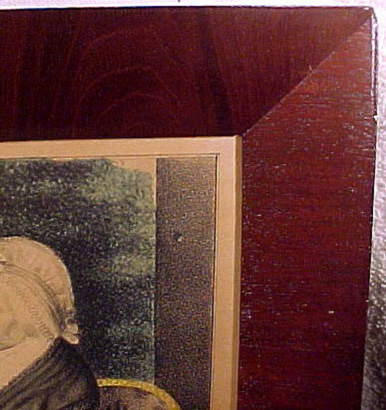 Antique Currier George Washington Family S Folio Framed Tinted Lithograph 1838-56