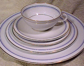 Ahrenfeldt Limoges Ludovic 5 Piece China Place Setting France
