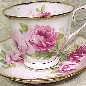 Royal Albert American Beauty Countess Shape Tea Cup and Saucer Teacup