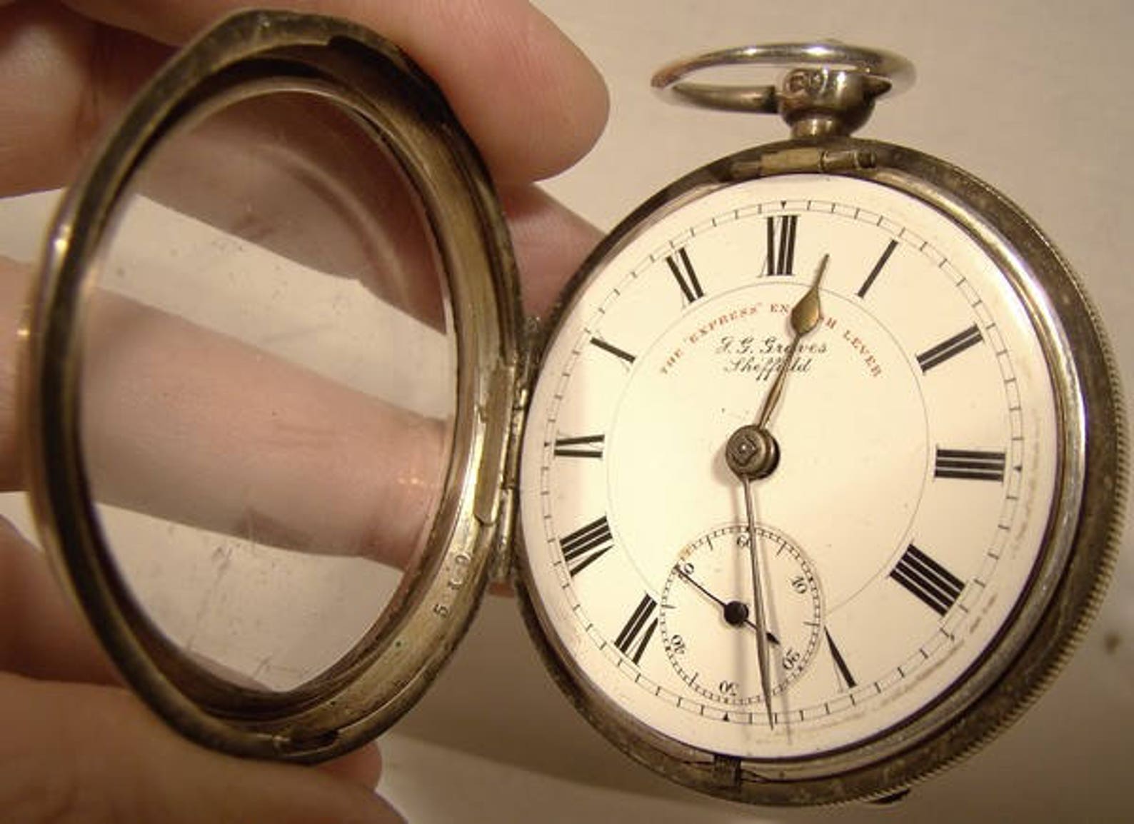 jg graves sheffield pocket watch