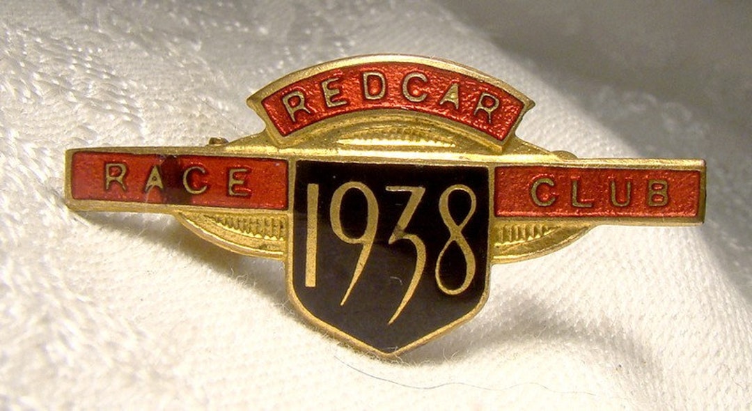 Redcar Race Club Horse Race Fixtures 1938 Enamel Brooch - Etsy