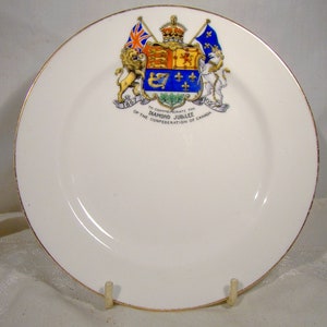 Aynsley Confederation of Canada 50 Years Jubilee Tea Plate 1867-1927