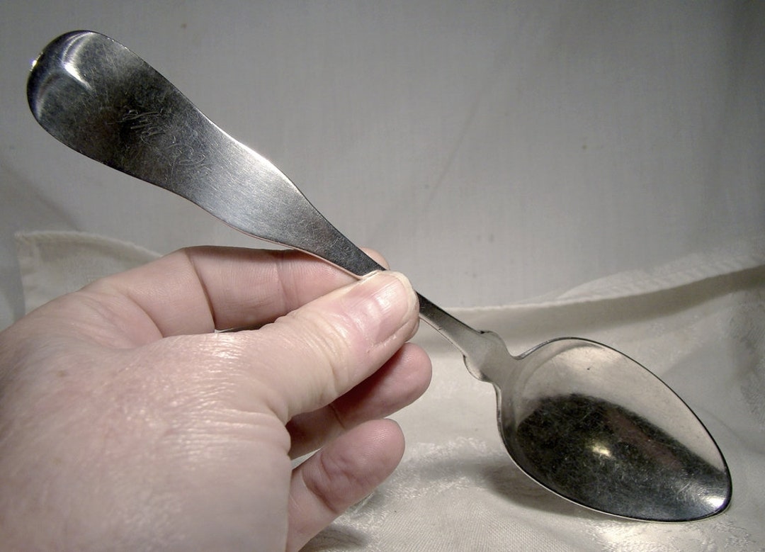 Banks & Hatch American Coin Silver Table or Serving Spoon