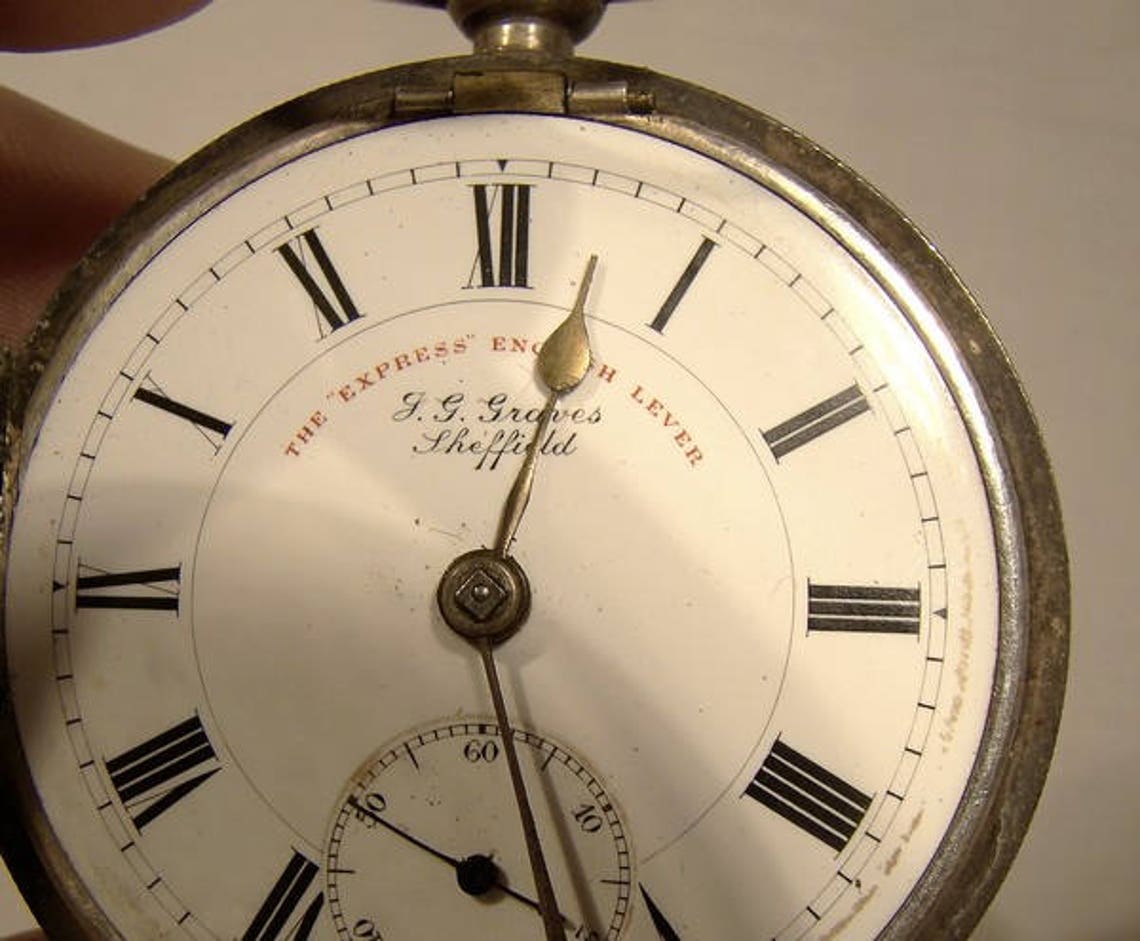 jg graves sheffield pocket watch