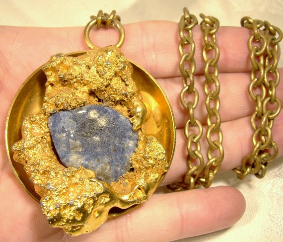 Danish Peter Wilhjelm Nielsen Studio Sodalite Pendant on Chain
