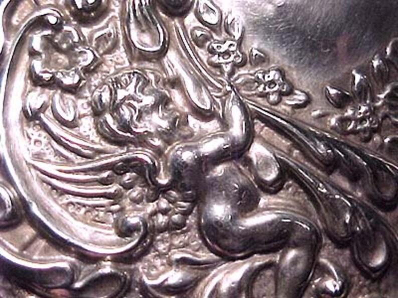 Sterling Silver Cherubs Brush Mirror & Comb Set 1890 to 1900 Etsy