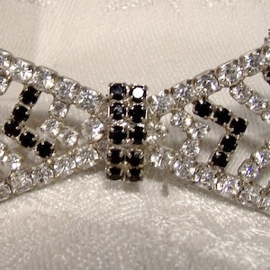 Large Bowtie, Stone Stitched, - Black/Black, RD main image 1