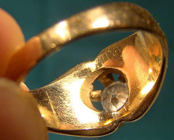 14K Man's .43 Carat Solitaire Diamond Ring Size 6… - image 4